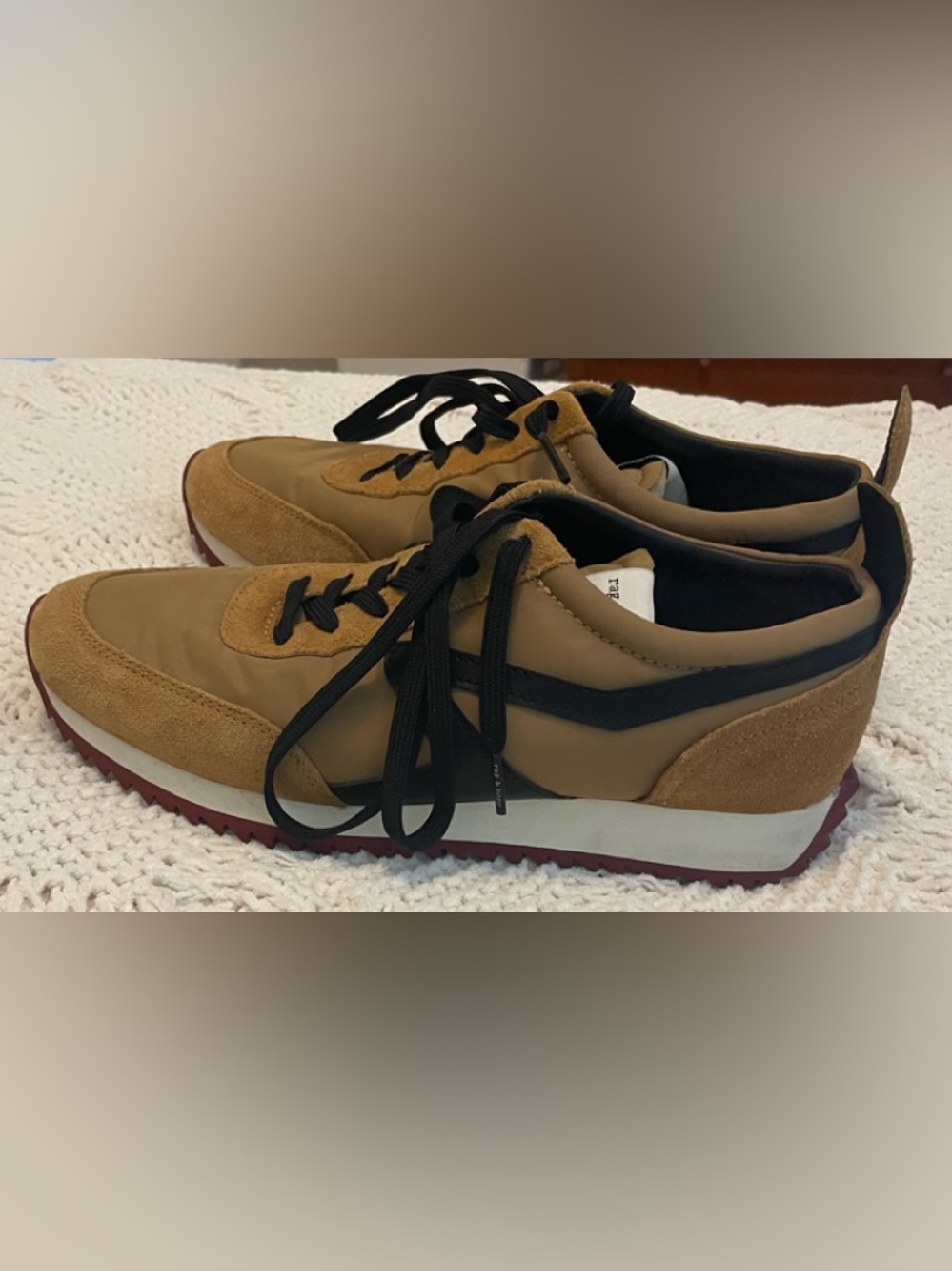 Rag & Bone Retro Recycled Sneakers in Mustard (Size 38.5)